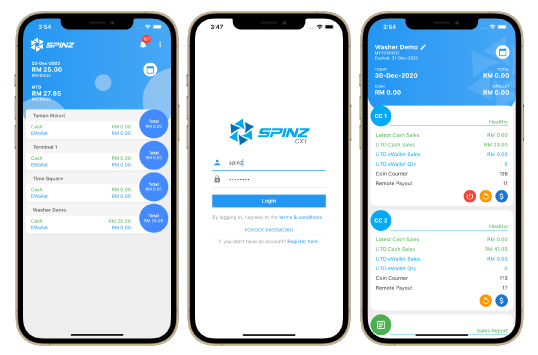 Access Business Data via SPINZ CX1 App