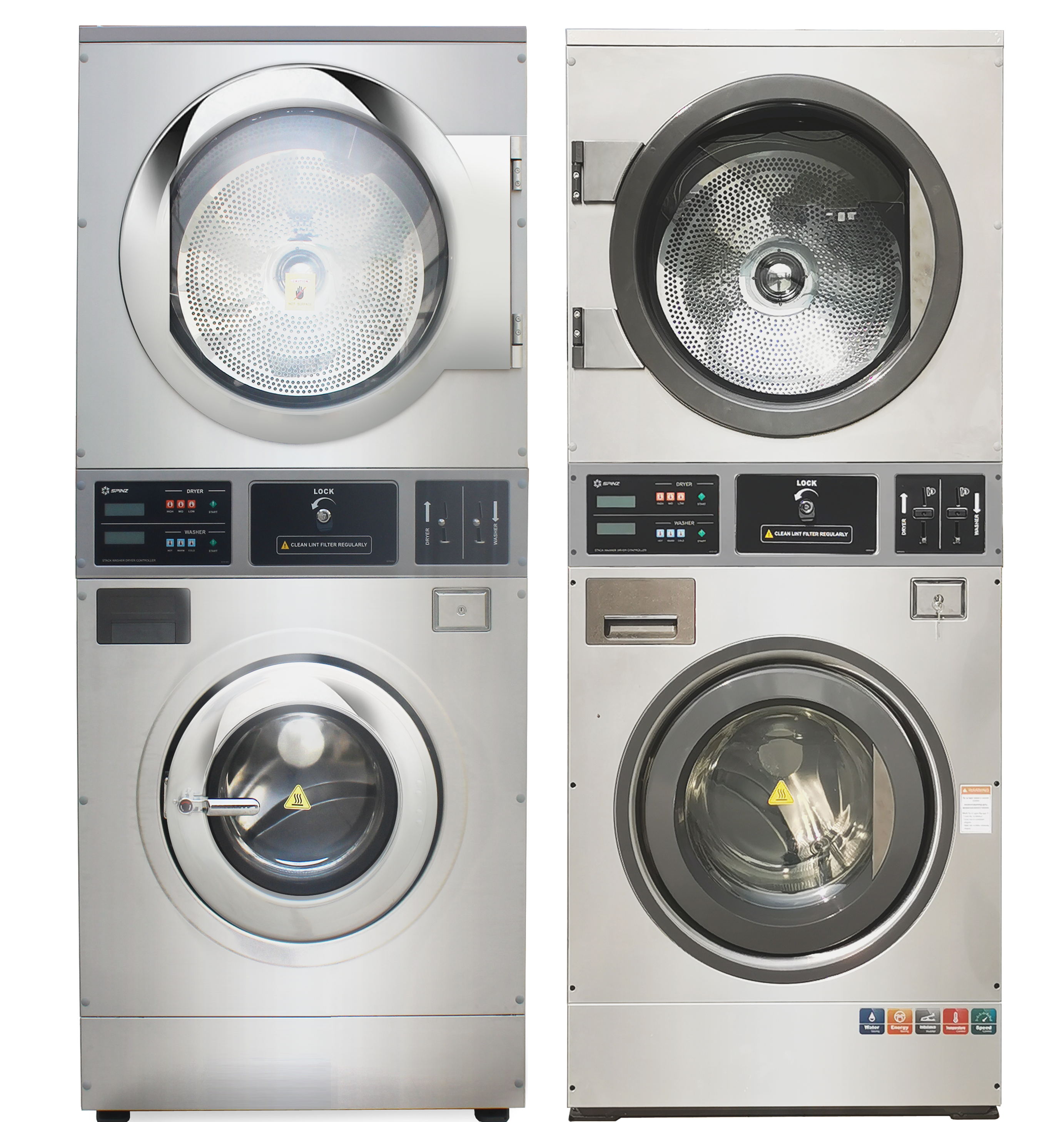 Commercial Vended <br>Stacked Washer Dryer