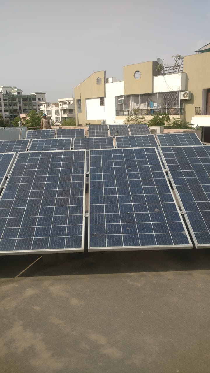Tara Niwas solar panels for electricity