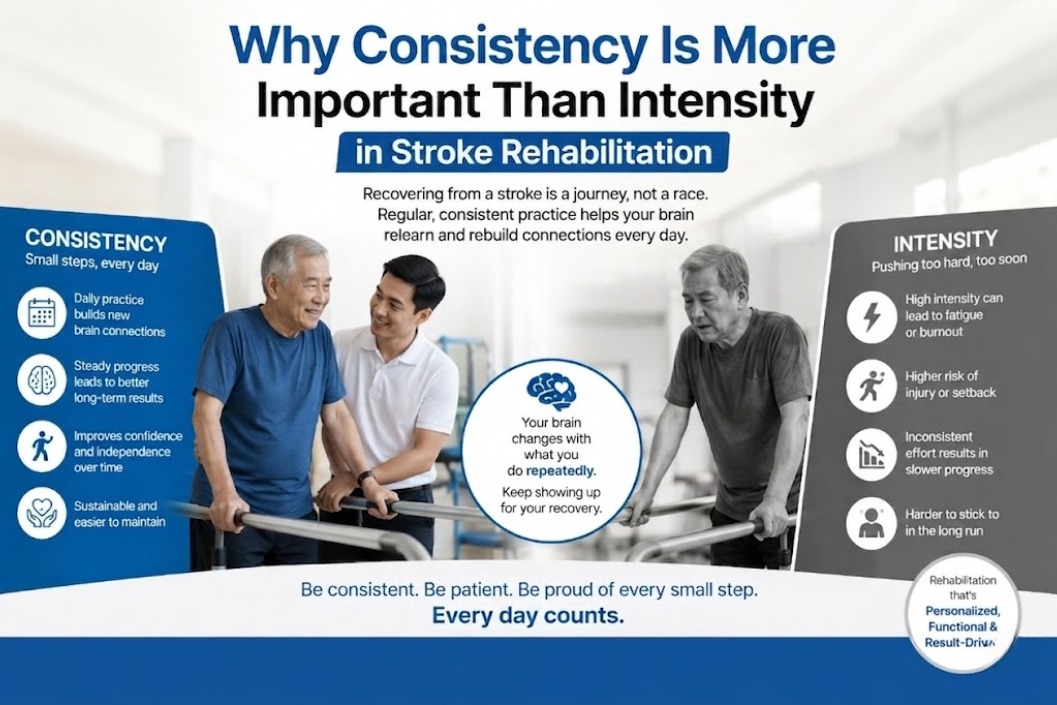 Why Consistency Is More Important Than Intensity in Stroke Rehabilitation