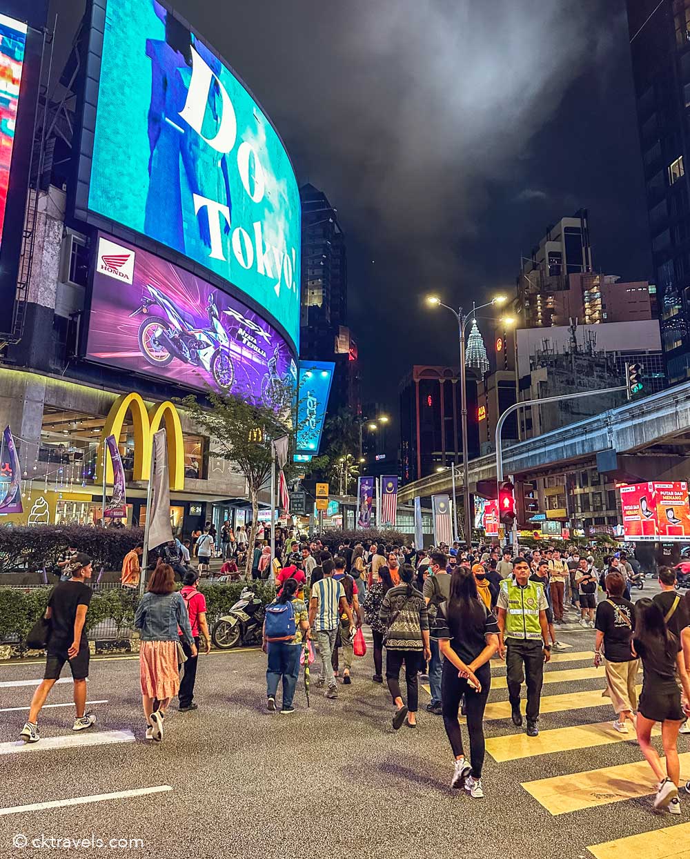 Bukit Bintang at ngiht in KL