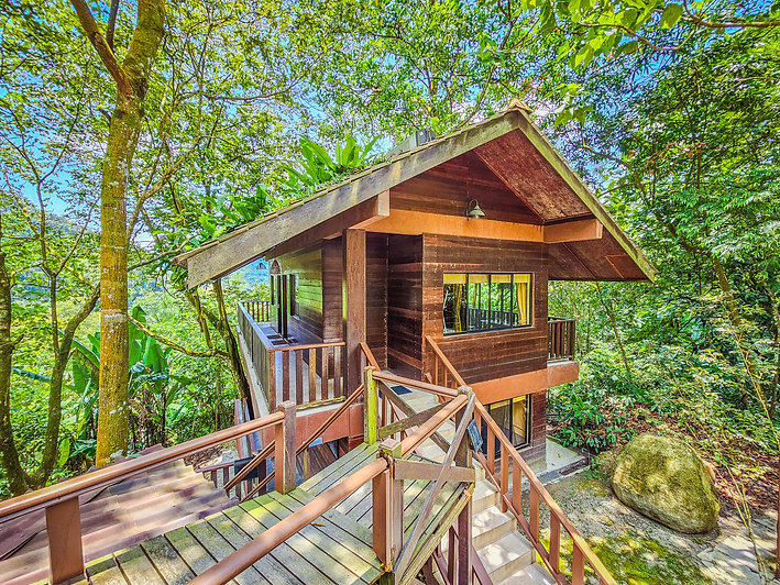 Dome-style cabin at Templer Park Rainforest Retreat, a forest hotel near Kuala Lumpur