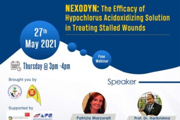   The event is finished.Nexodyn: The efficacy of Hypochlorus Acidoxidizing solution in treating stalled wounds