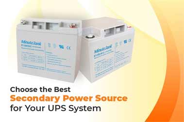 Choose the Best Secondary Power Source for Your UPS System